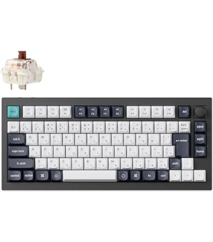 Amazon | Keychron Q1 QMK Gateron Phantom メカニカルキーボード ノブ